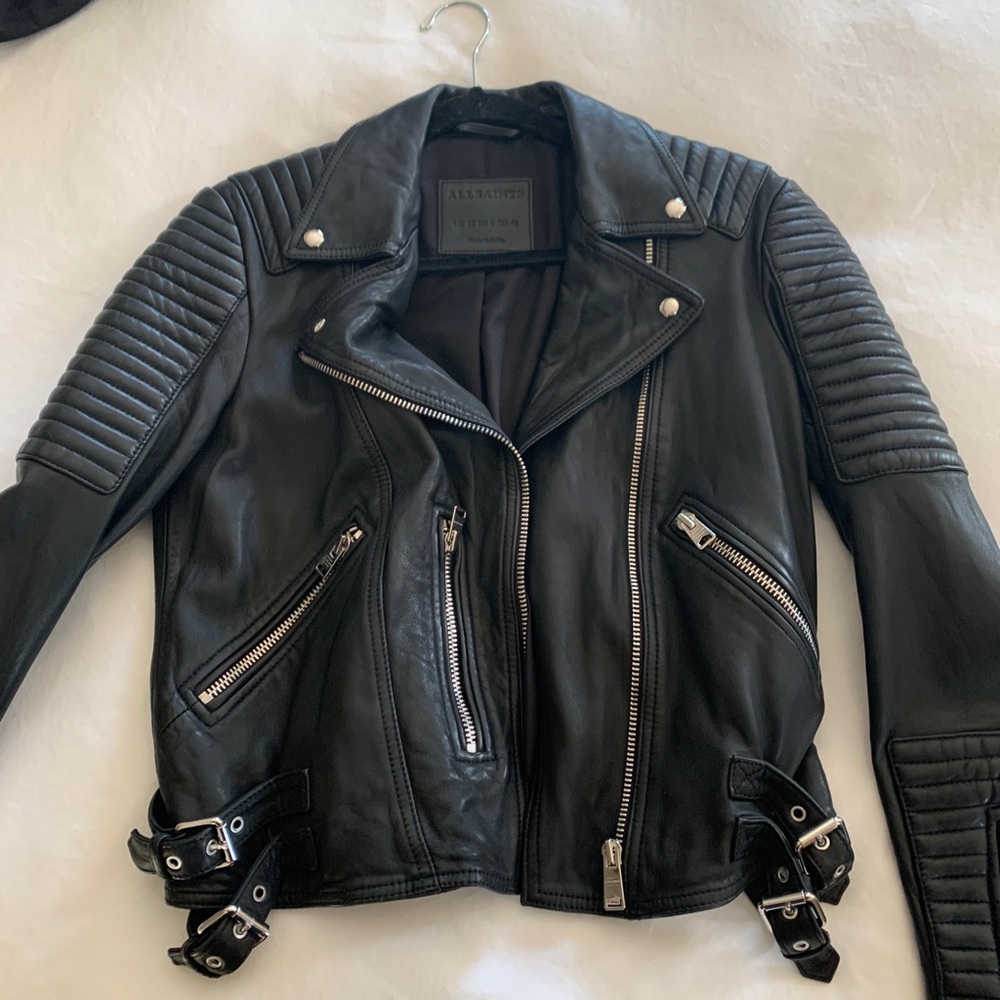 All Saints leather Jacket NWOT